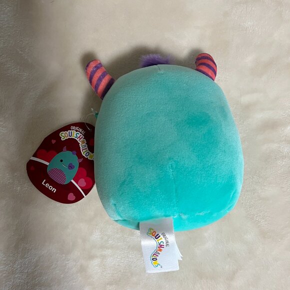 Leon Heart Eye Monster  Squishmallow 5" (By Jazware) - Picture 2 of 6